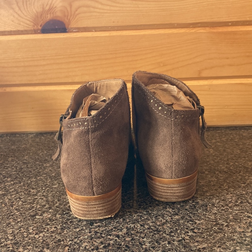 Lucky Brand Brown Suede Booties - Picture 5 of 5